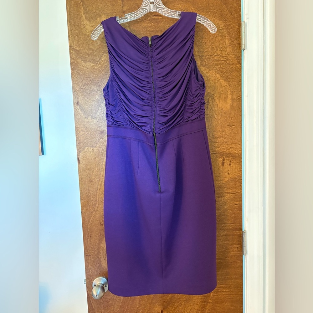 T Tahari Vibrant Purple Party Dress